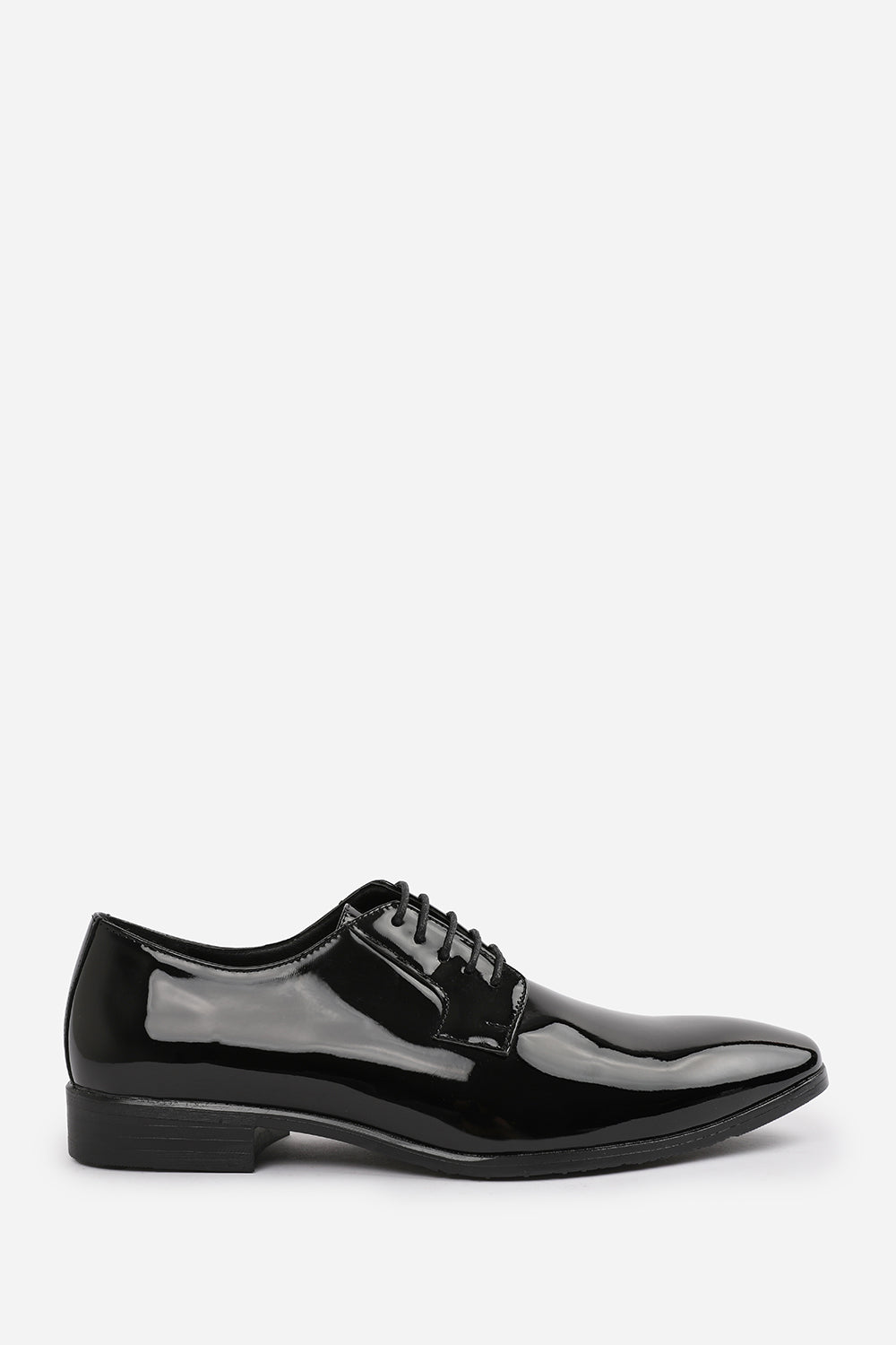DAVID LACE UP DERBY FORMAL DRESS WORK SHOES IN BLACK PATENT