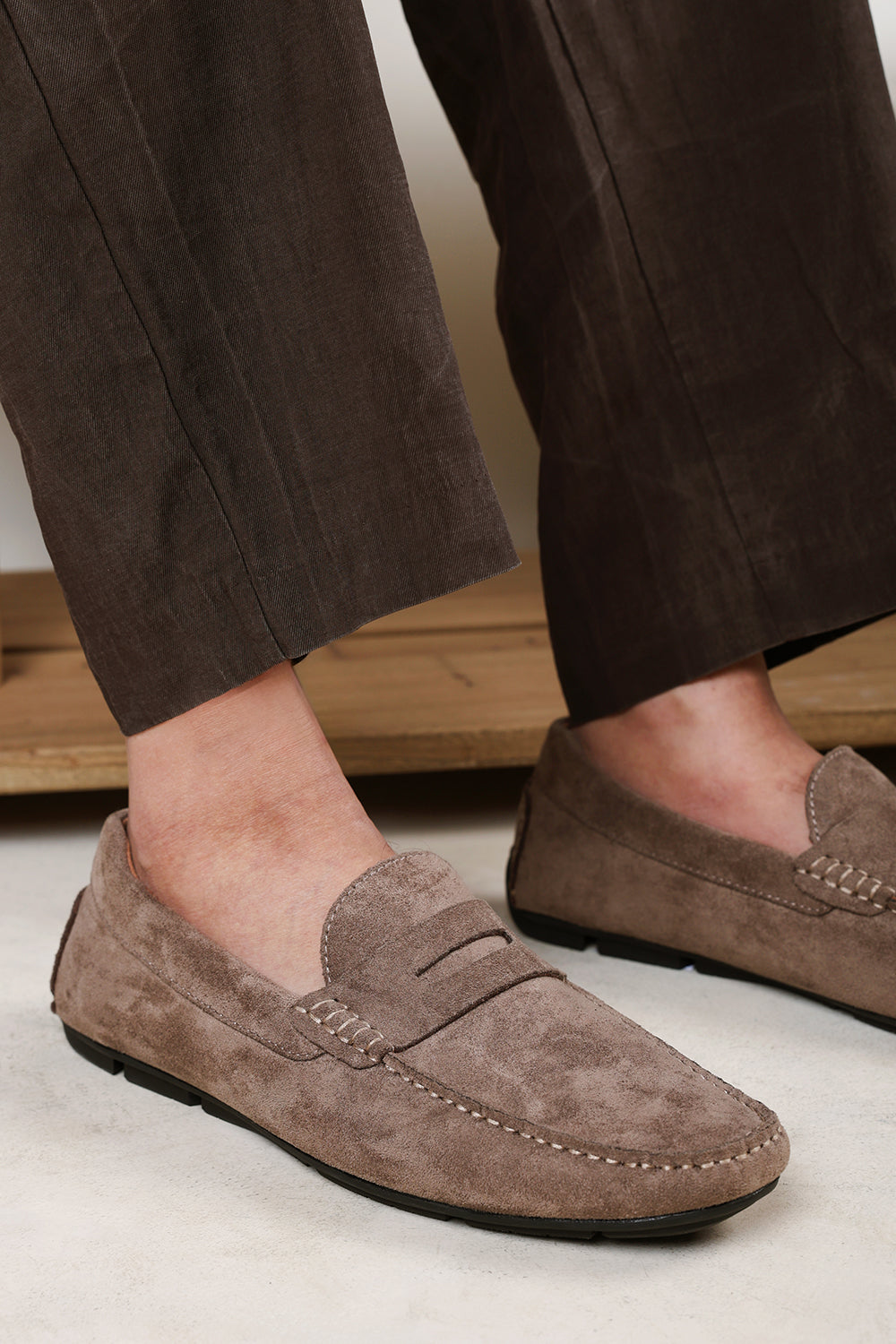 Kyle Suede Slip on Bubble Loafer