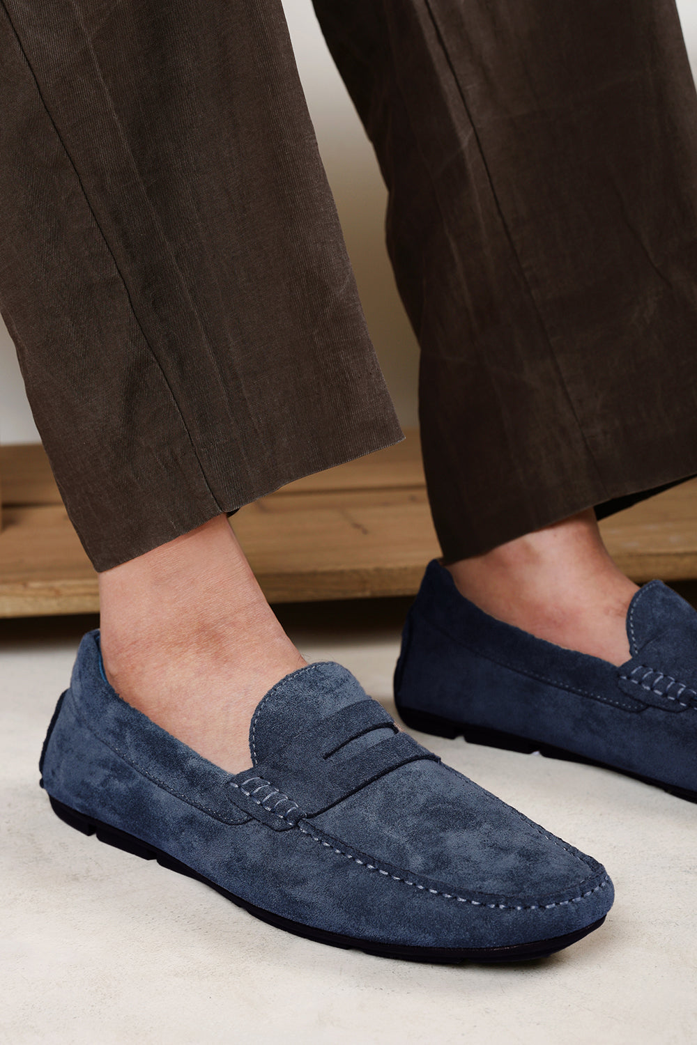 Kyle Suede Slip on Bubble Loafer
