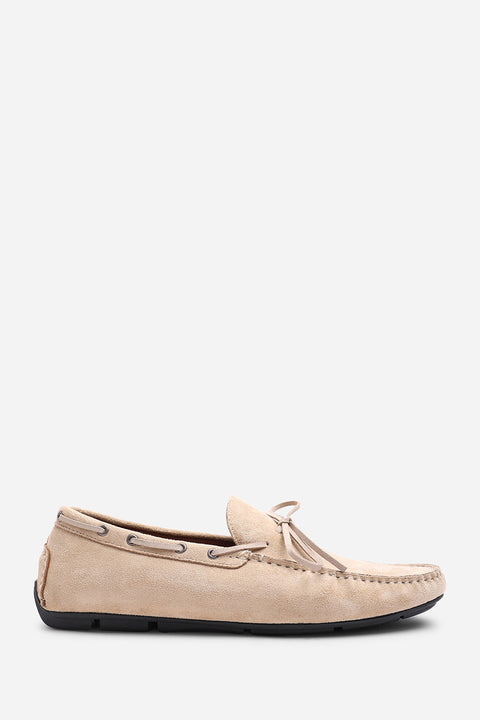 Carter Suede Slip on Lace Detail Loafer