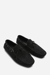 Carter Suede Slip on Lace Detail Loafer
