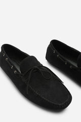 Carter Suede Slip on Lace Detail Loafer