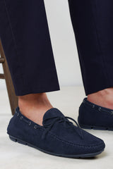 Carter Suede Slip on Lace Detail Loafer
