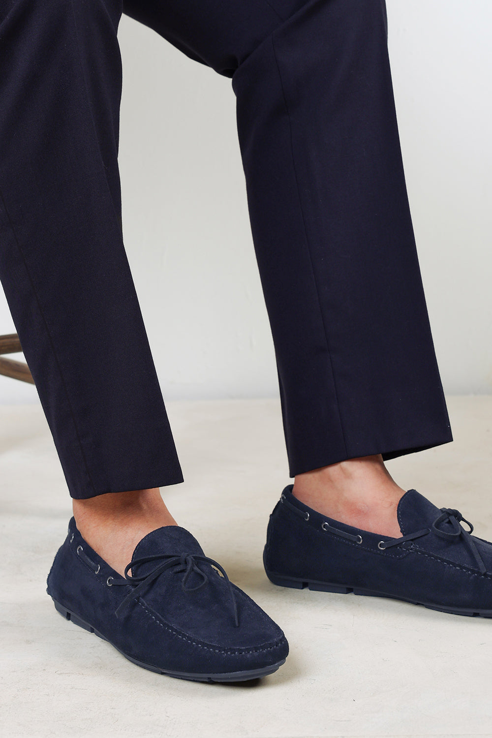 Carter Suede Slip on Lace Detail Loafer