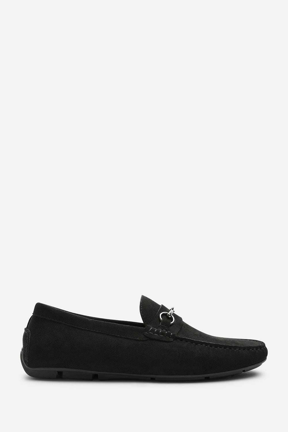 Hudson Suede Slip On Buckle Loafer