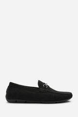 Hudson Suede Slip On Buckle Loafer
