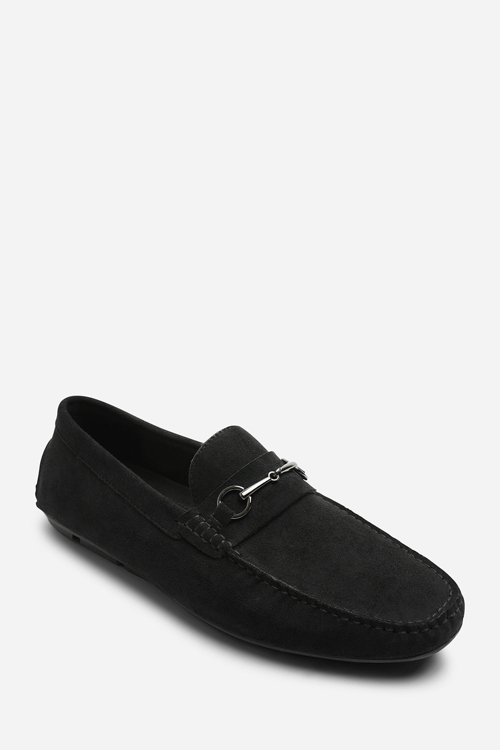 Hudson Suede Slip On Buckle Loafer