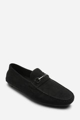 Hudson Suede Slip On Buckle Loafer