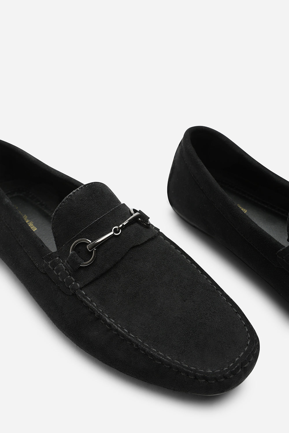 Hudson Suede Slip On Buckle Loafer