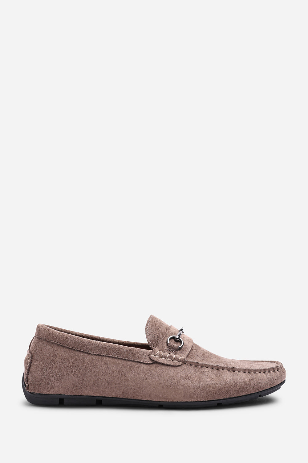 Hudson Suede Slip On Buckle Loafer
