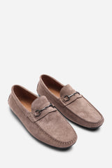 Hudson Suede Slip On Buckle Loafer