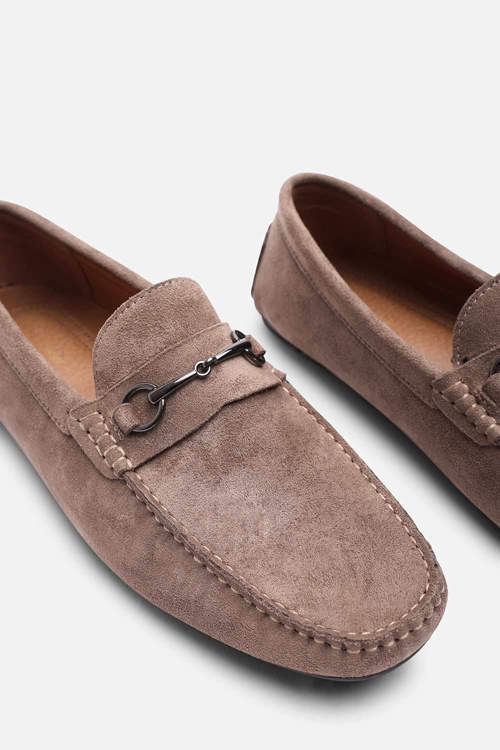 Hudson Suede Slip On Buckle Loafer