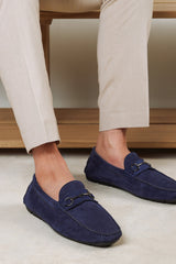 Hudson Suede Slip On Buckle Loafer