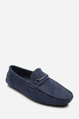Hudson Suede Slip On Buckle Loafer