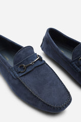Hudson Suede Slip On Buckle Loafer