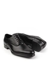 RYAN OXFORD LACE UP WORK DRESS SHOES IN BLACK