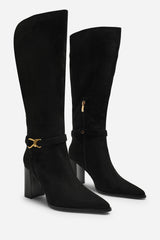 Winona Knot Trim Detail Knee High Boots