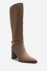 Winona Knot Trim Detail Knee High Boots