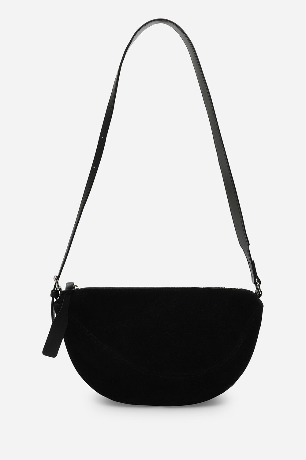 Cloud Black Suede Crossbody Shoulder Bag – Where's That From UK