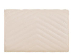 ODESSA EMBROIDERED CLUTCH WITH GLEAMING DETAIL IN STONE