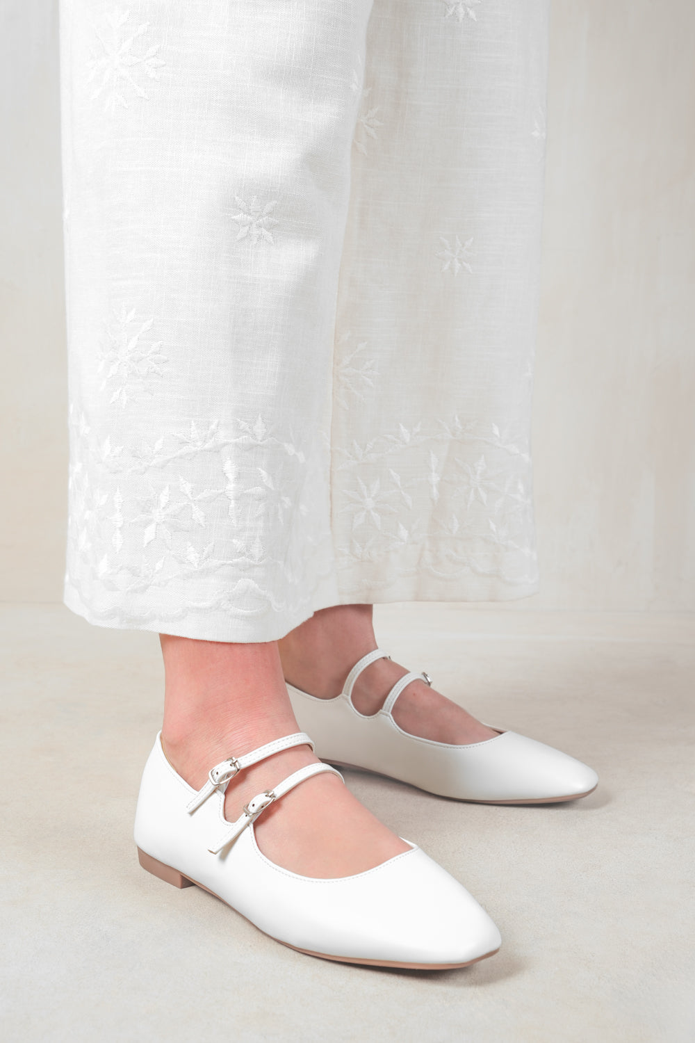 Strappy ballet flats shop