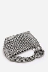 Honey Diamante Knot Handle Evening Bag In Silver