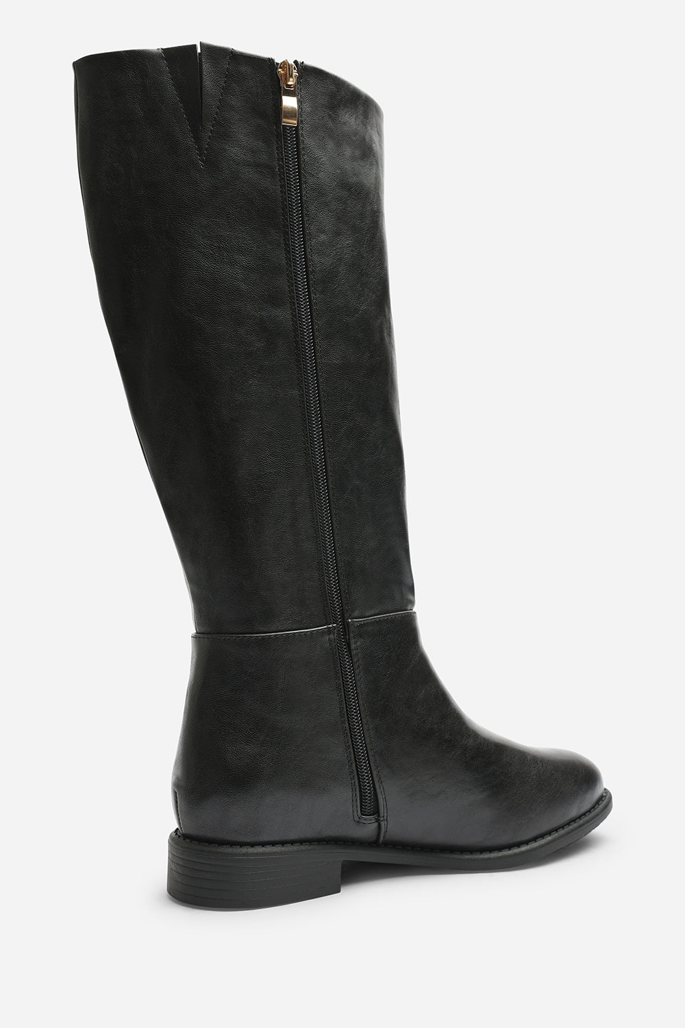 Karella Knee High Riding Boot with Hardware Detail