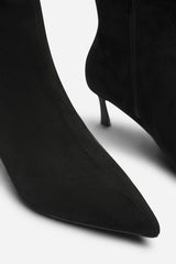 Kivora Ruched Knee High Pointed Stiletto Boot