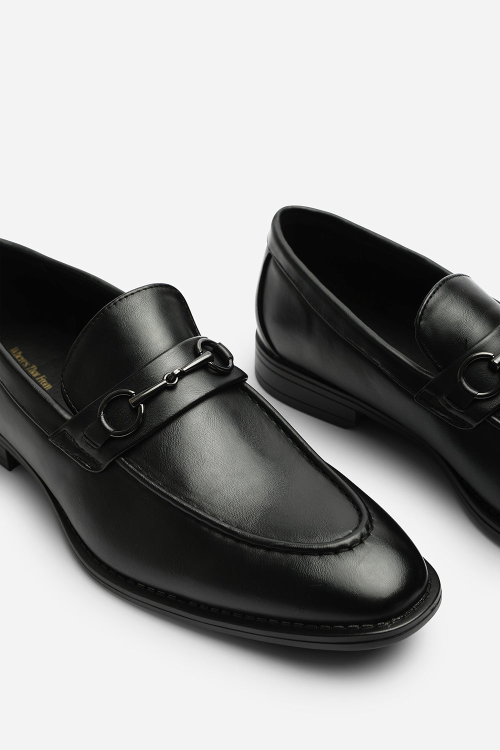 Declan Pointed Toe Slip On Buckle Loafer