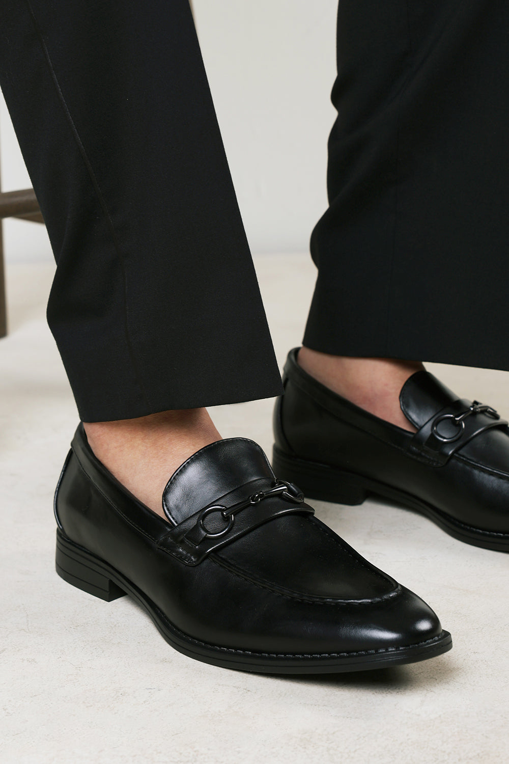 Declan Pointed Toe Slip On Buckle Loafer