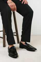 Declan Pointed Toe Slip On Buckle Loafer