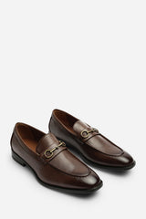 Declan Pointed Toe Slip On Buckle Loafer