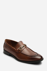 Declan Pointed Toe Slip On Buckle Loafer