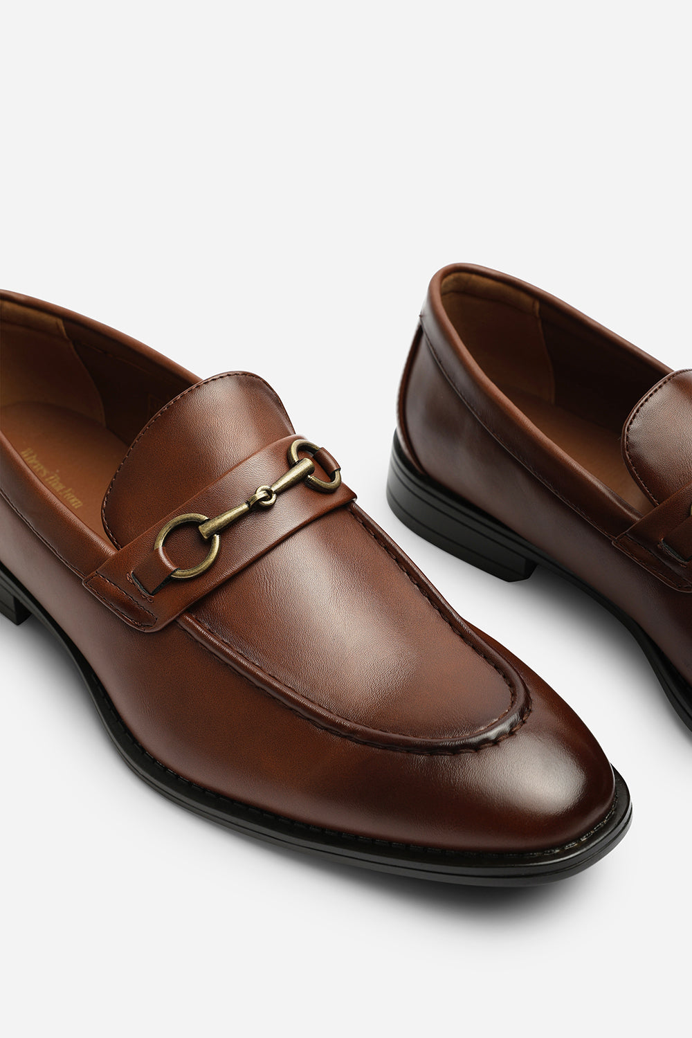 Declan Pointed Toe Slip On Buckle Loafer