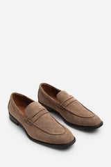 Gavin Suede Slip on Penny Loafer
