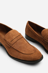 Gavin Suede Slip on Penny Loafer