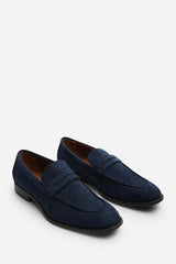 Gavin Suede Slip on Penny Loafer
