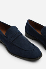 Gavin Suede Slip on Penny Loafer