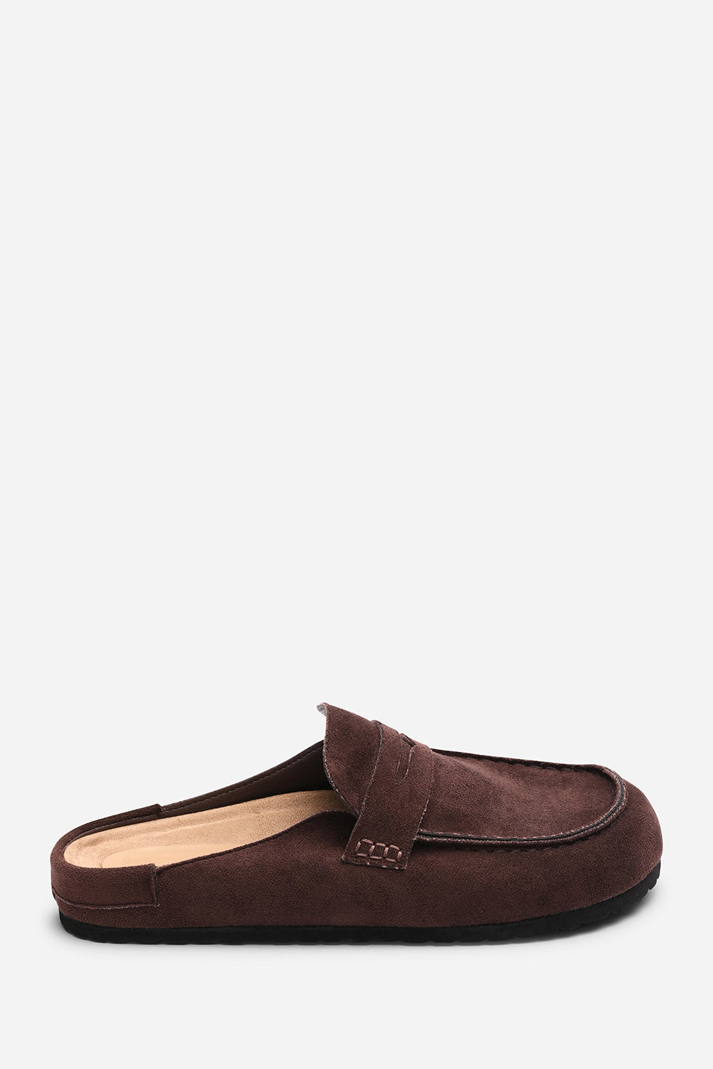 Honeybee Dark Brown Low Back Slip on Mule