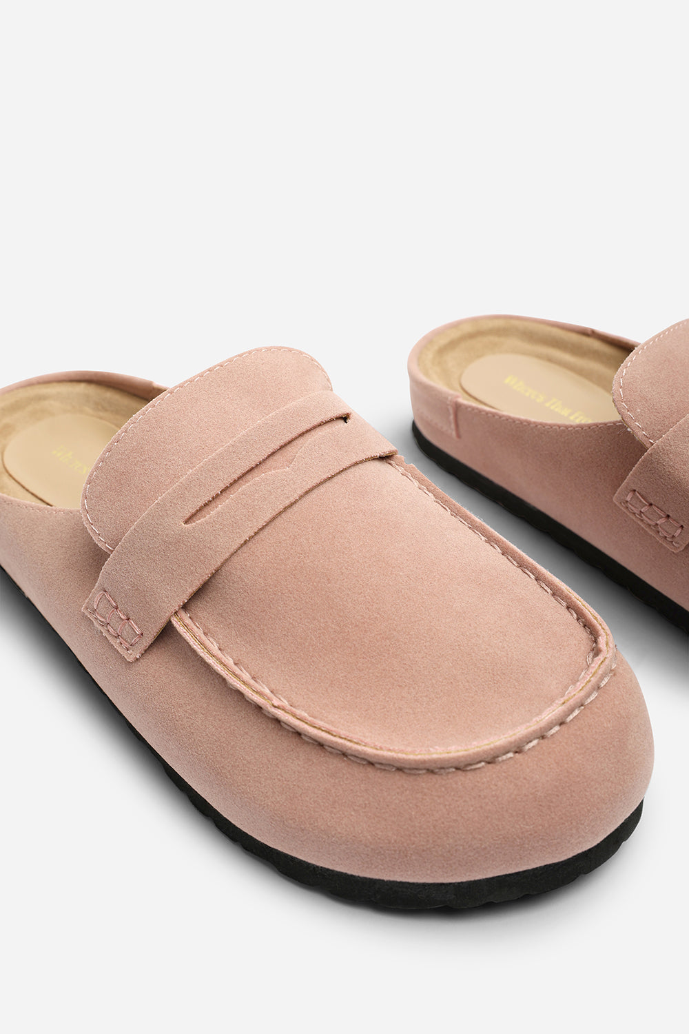 Honeybee Pink Low Back Slip on Mule