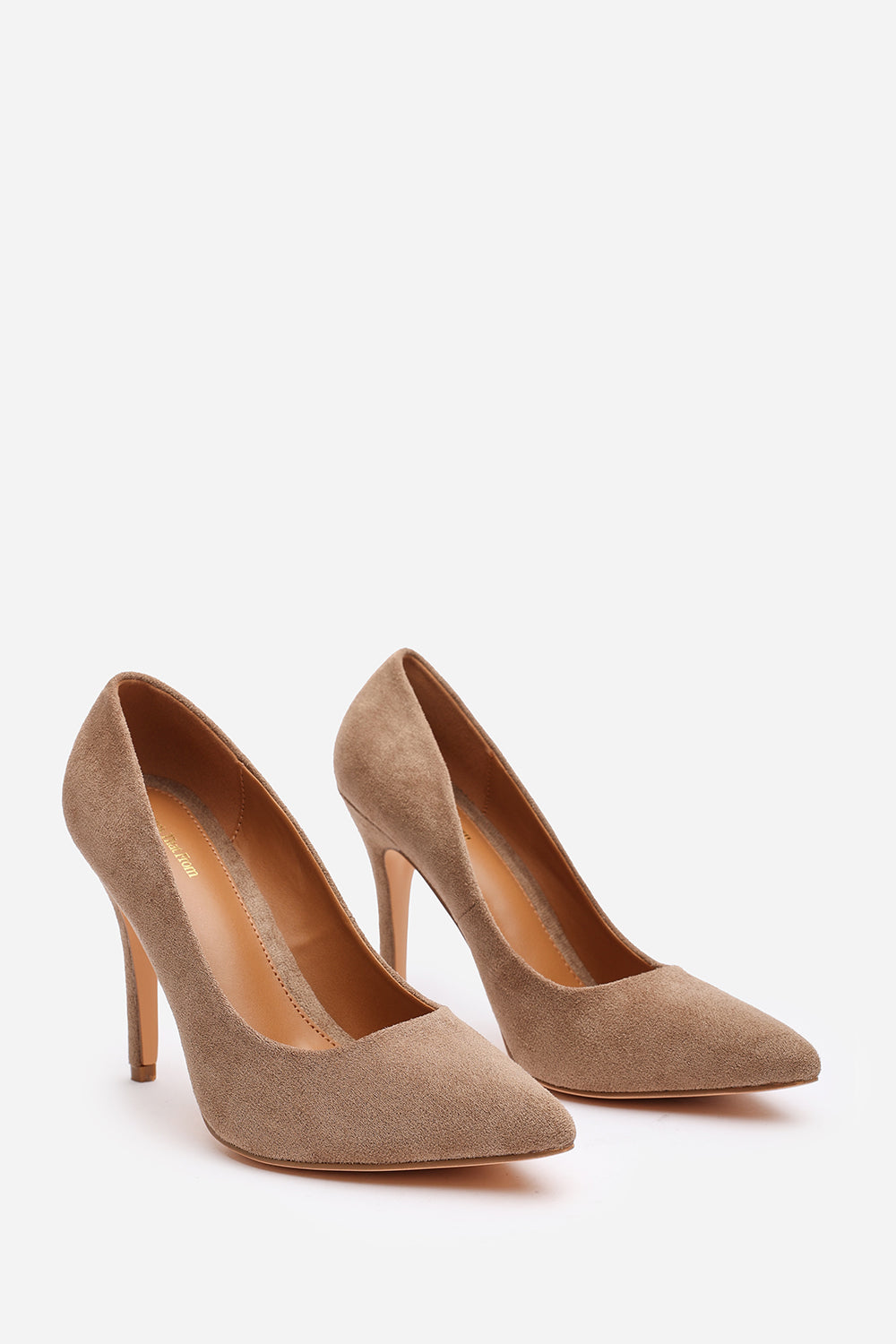 Leah Toe Pump High Heel In Camel Suede