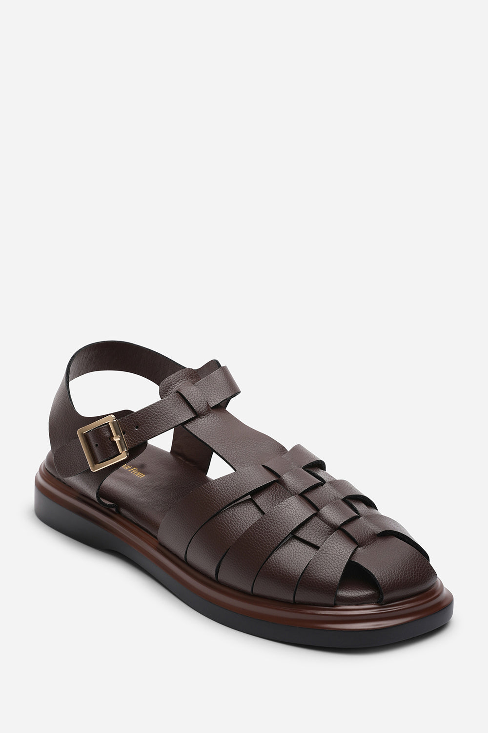 Chime Fisherman Flatform Dark Brown Sandal