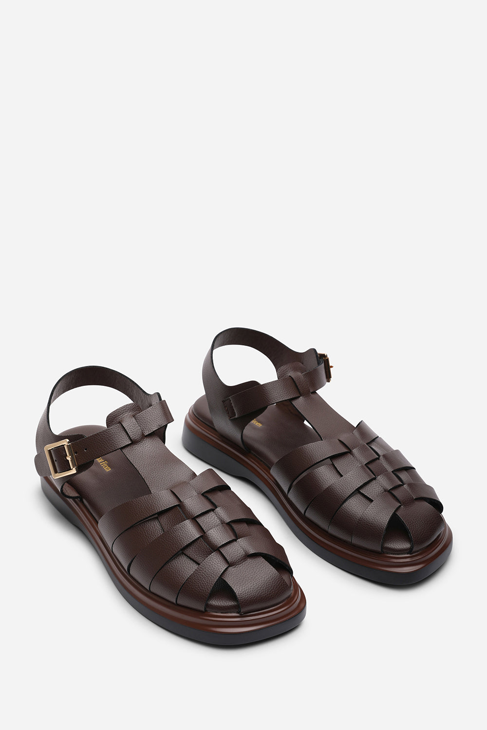 Chime Fisherman Flatform Dark Brown Sandal