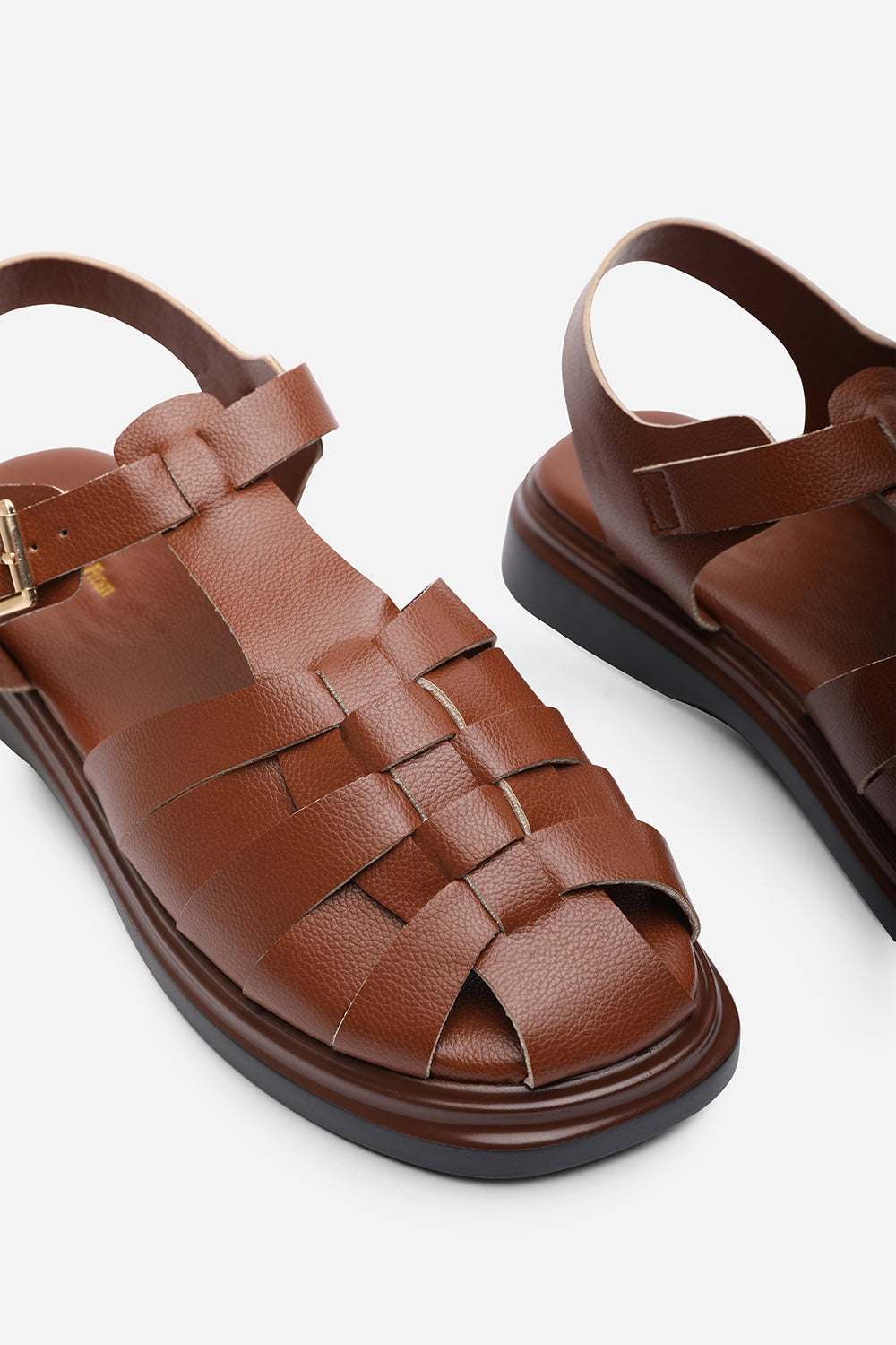 Chime Fisherman Flatform Tan Sandal