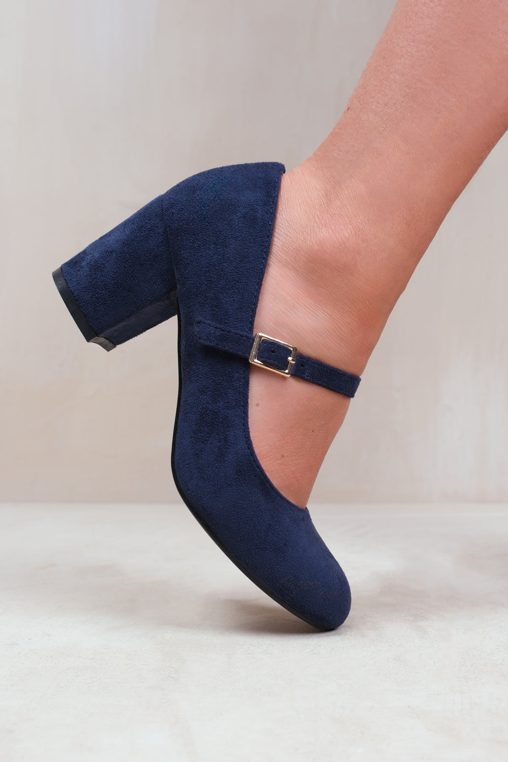 Navy blue wide fit heels hotsell