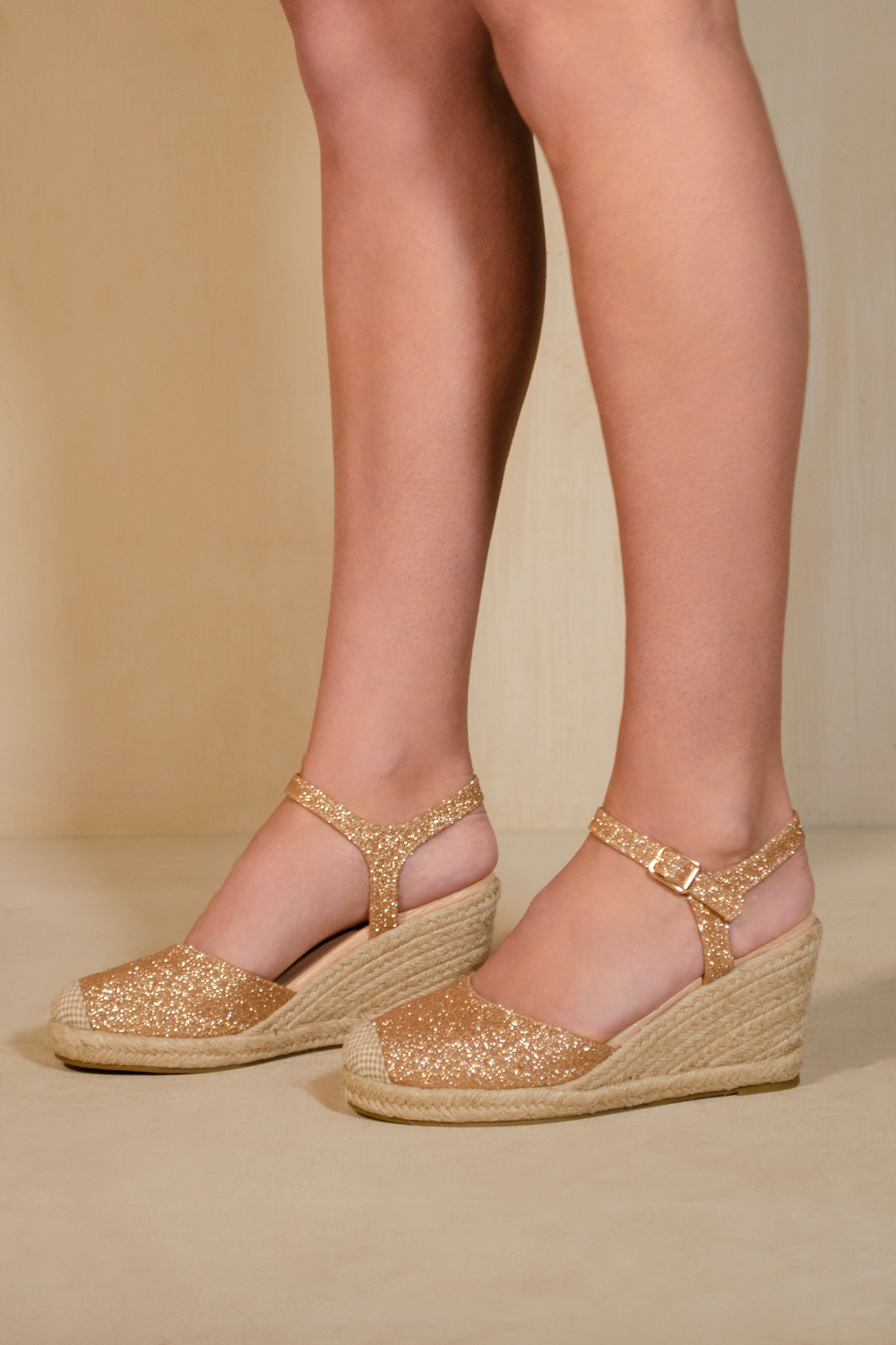Glitter espadrilles sandals hotsell