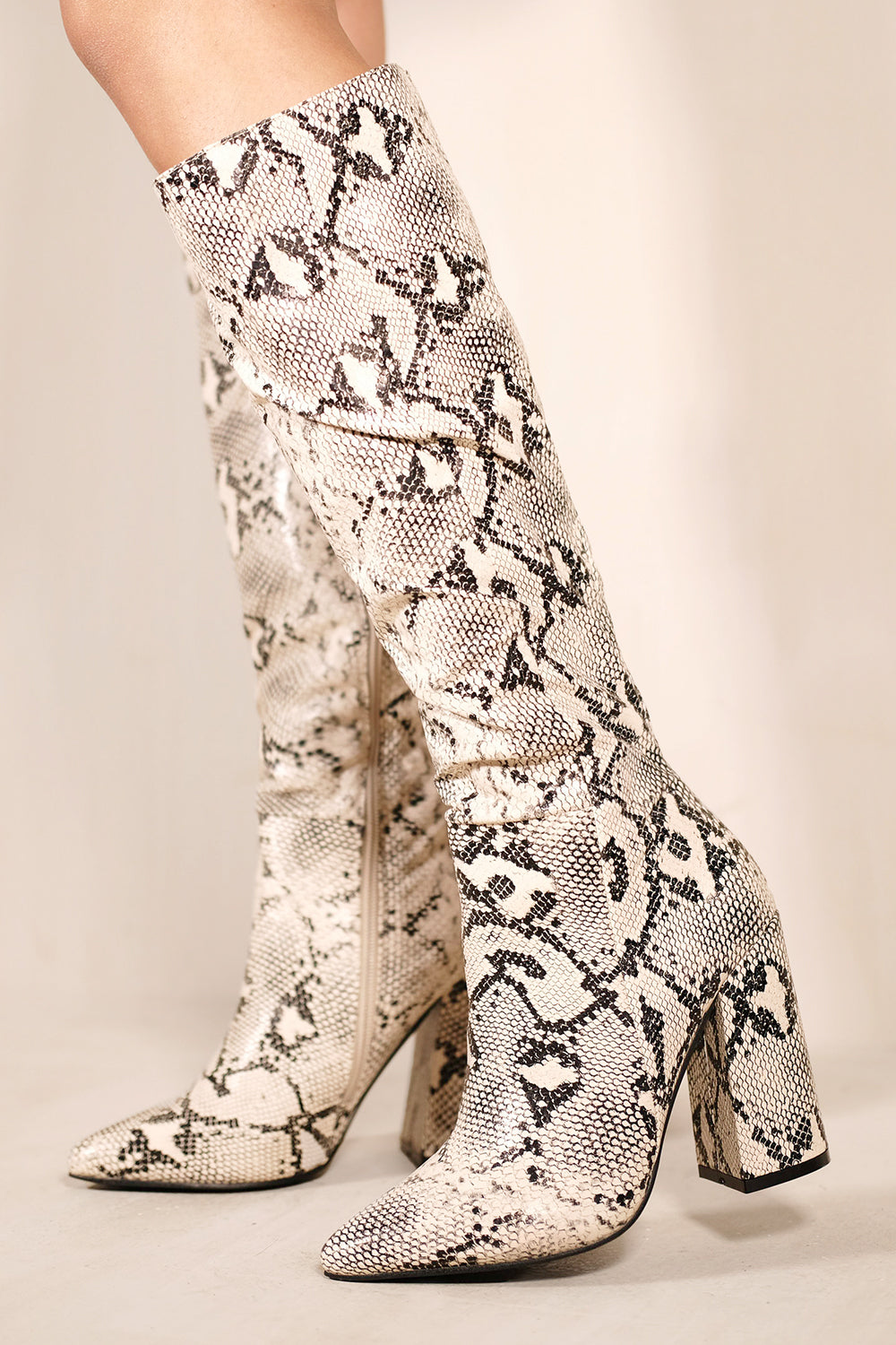 Womens shin high boots sales