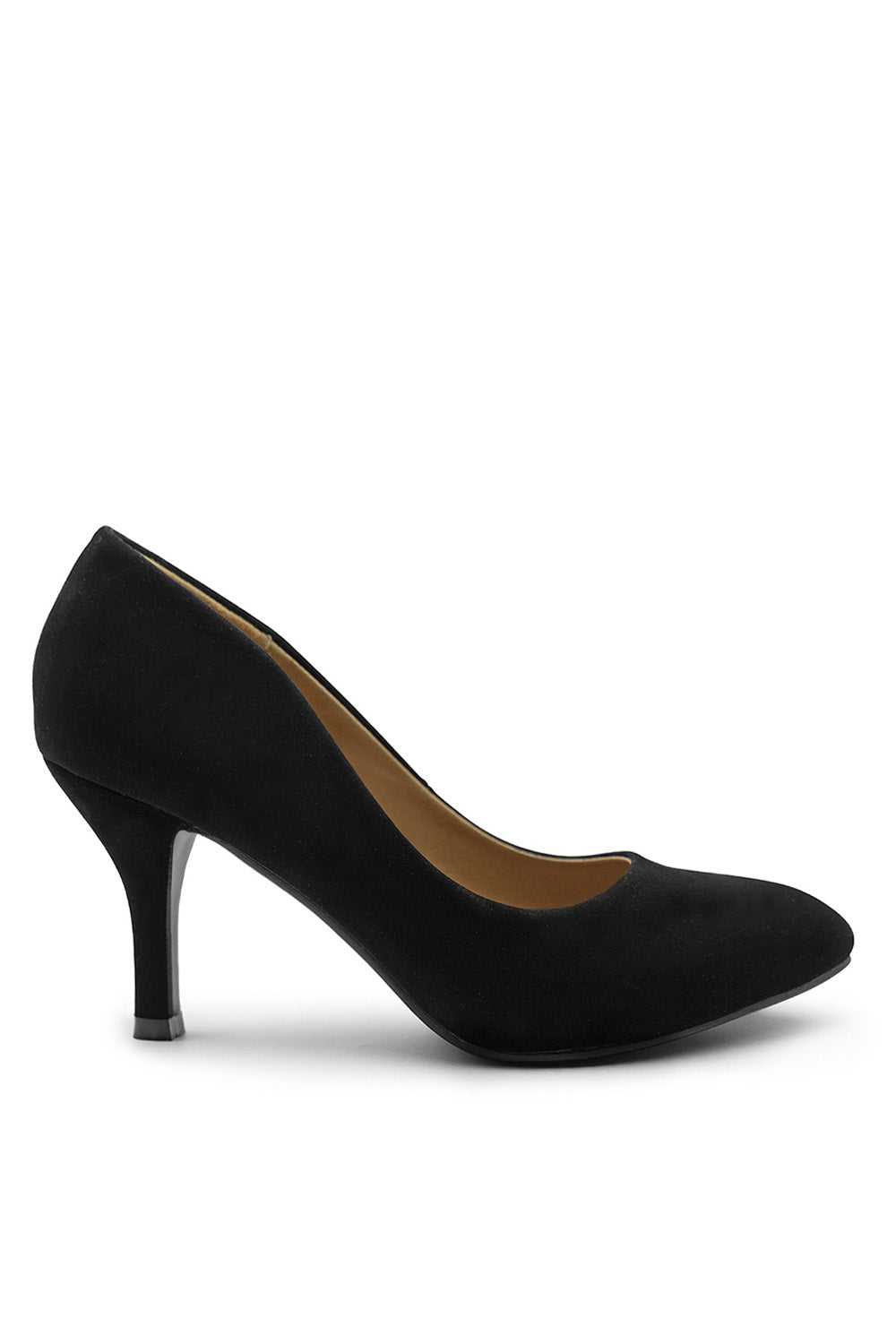 Calla | Ava | Black Suede | Kitten heeled dress shoes for bunions